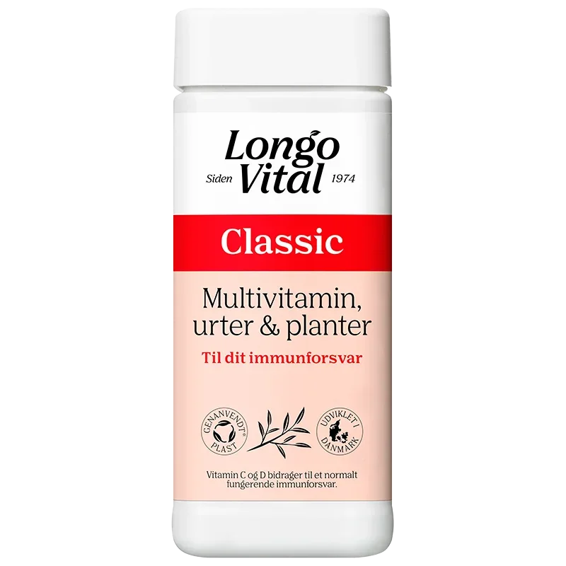 Longo Vital Classic (180 Tab) - Vitaminer Og Mineraler - Dansk Helse