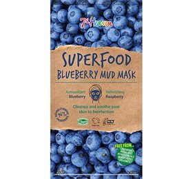 Ansigtmaske Mud Superfood Blueberry 7th Heaven 10g